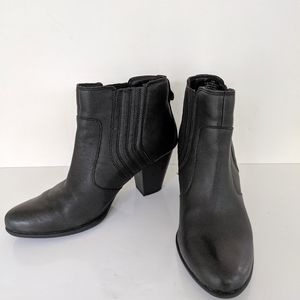 B.O.C. Black Leather Bootie Size 8.5